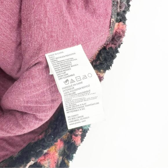 Prana Polar Escape 1/2 Zip Hooded Sherpa Pullover L - Picture 6 of 6